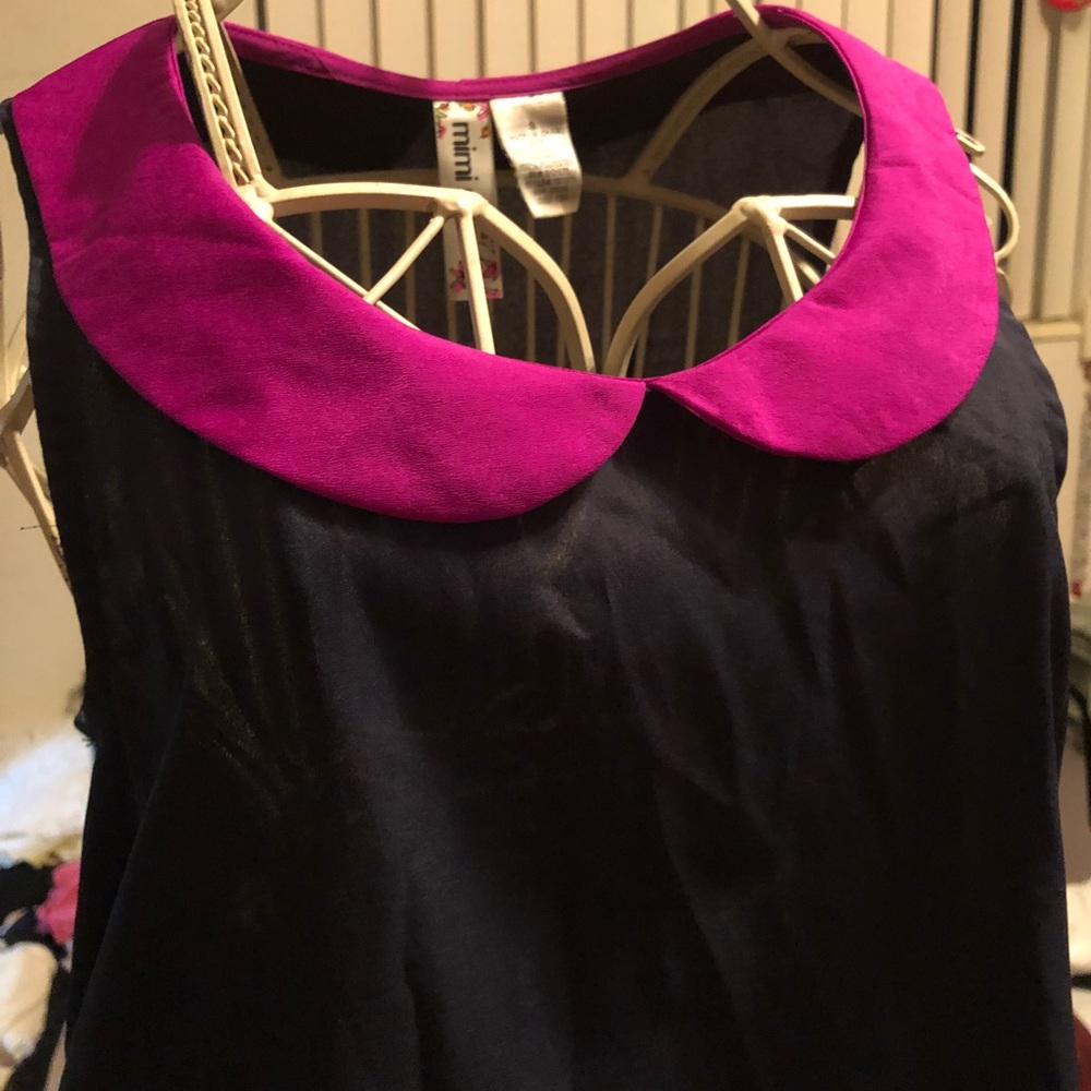 Purple and fuchsia top